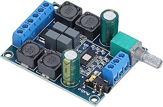 Amplifier Board, 50W+50W Dual Channel Digital Audio Amplifier Board Power Amp Module for Home Theater, Bookshelf Audio, Car Speakers, DIY Audio