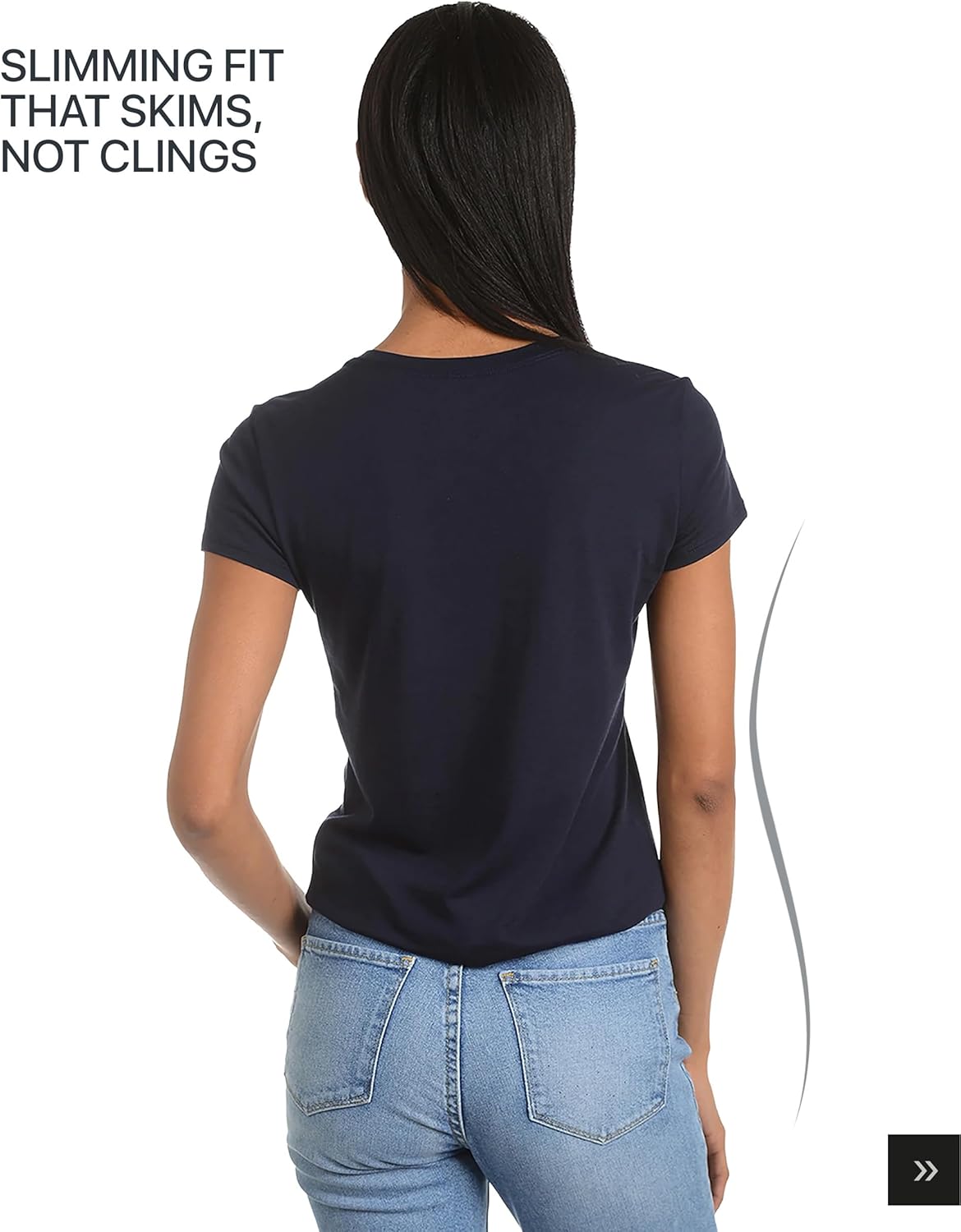 Mott & Bow Women’s Classic Crew Neck T-Shirt – Premium Cotton Modal Blend, Everyday Fit, Durable & Tagless - Image 4