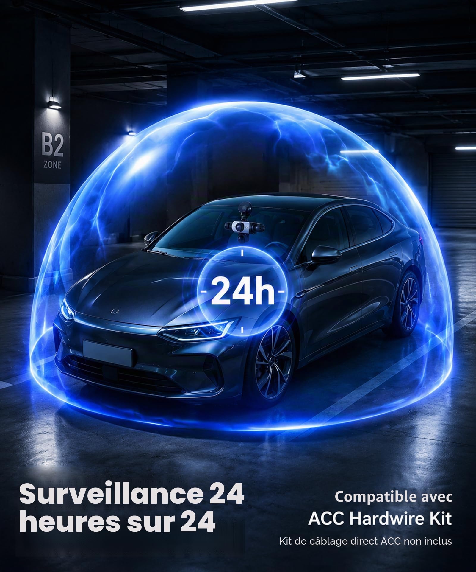 2026 Rimoody 360° 5 Canali Dashcam Voiture,5 x Caméra 1080P Avant et Arrière Gauche Droite, 3.16" Enregistreur de Voiture Vision Nocturne/Loop Video/Moniteur de Stationnement 24H/Aide au Stationnement