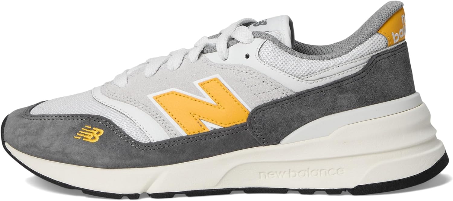 New Balance Unisex 997R Castlerock/White/Marmalade (Men 7.5 Medium Women 9 Medium) - Image 4
