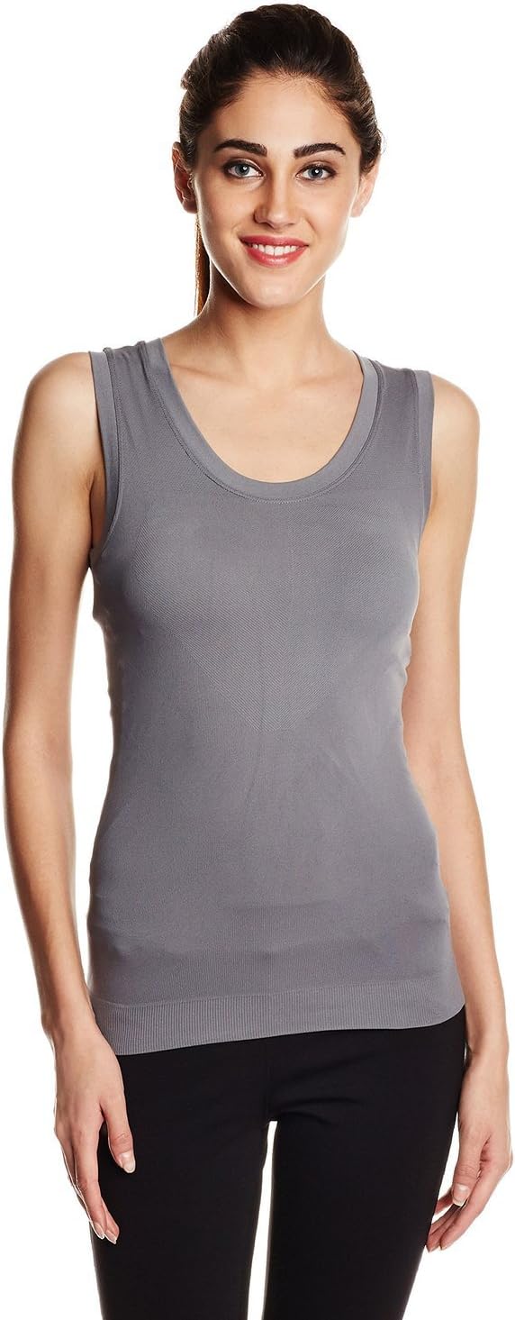 Urban Yoga Women's Cotton Sleeve Less T Shirt top for Yoga Training and Exercise