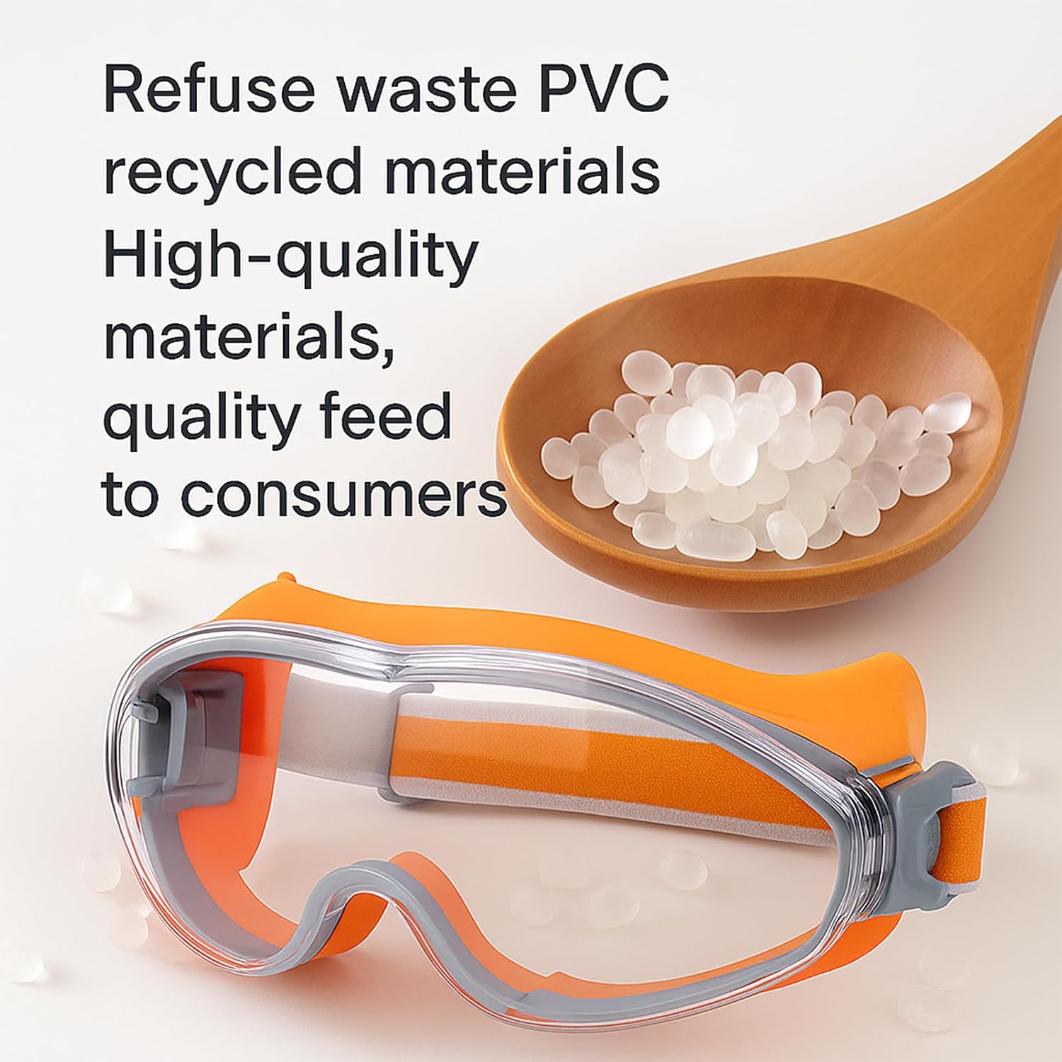 Blue Anti-Fog Safety Goggles - Wide Vision, Adjustable Fit, Chemical Splash, Lightweight for Lab/Chemistry/Biology