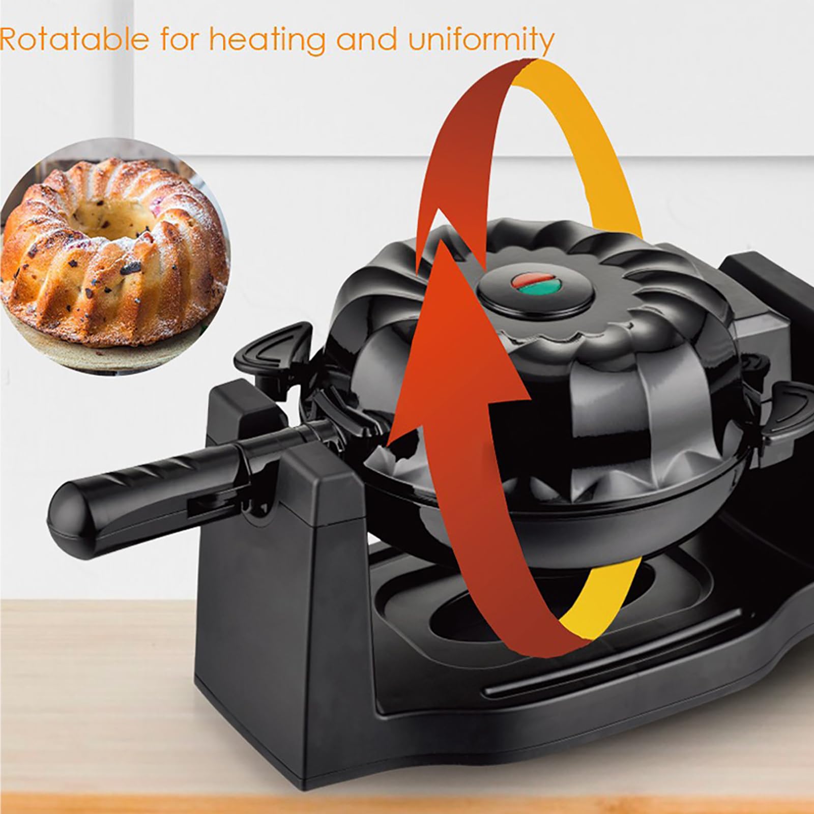 Machine à gâteau électrique 1800 W, conception de lave rotative