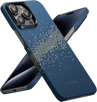 Pitaka StarPeak MagEZ Case 4 - Milky Way Galaxy for iPhone 15 Pro Max, 6.7-inch, Slim & Light, Compatible with MagSafe, 1500D Aramid Fiber