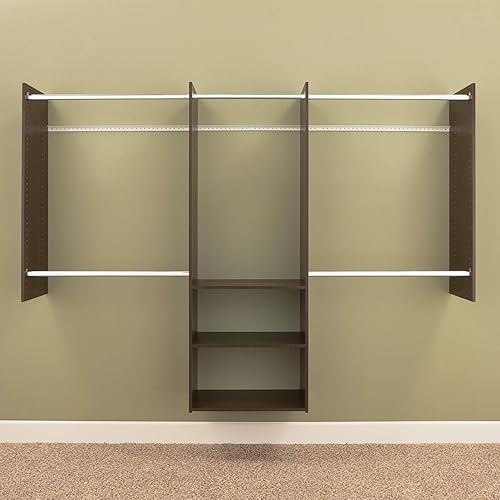 Miniatura 2 de Easy Track RB1460-T.PK Kit de inicio de lujo para armario, 4 a 8 pies