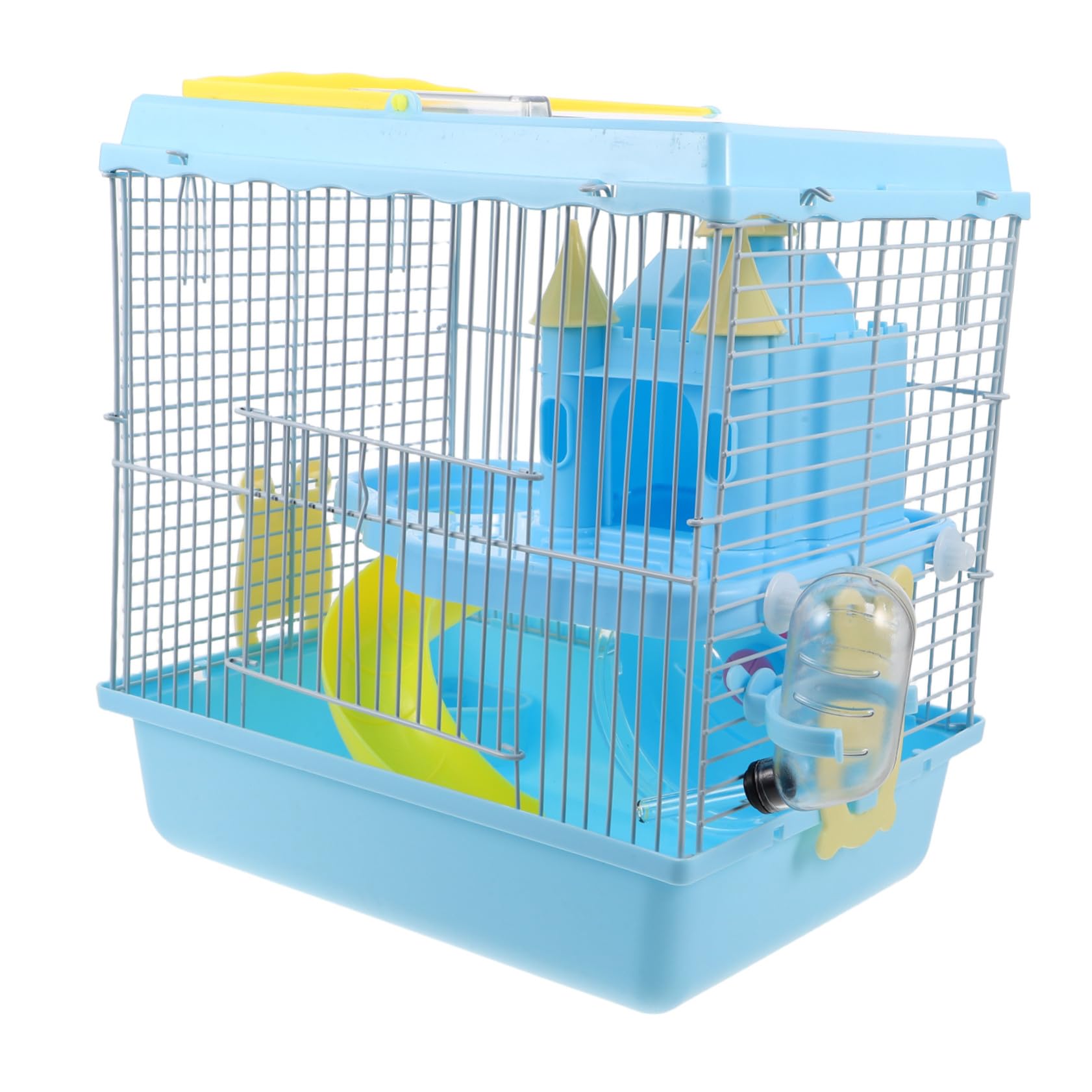 Cage à hamster avec toboggan animant le quotidien de votre gerbille