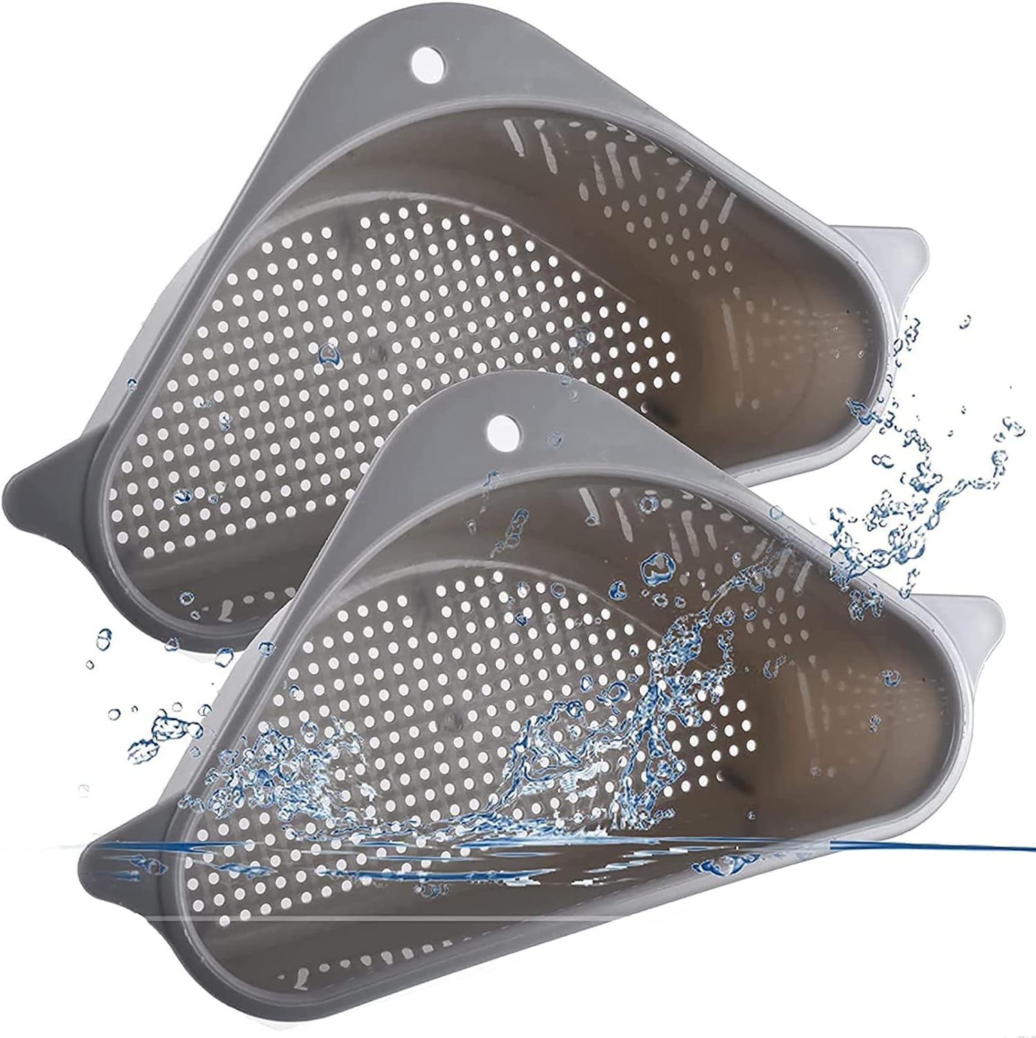 - Kitchen Sink Drain Basket Strainer Garbage Filter Fruit & Vegetable Washing Drainer Sponge Storage Rack Suction Cup Sink Filter Shelf