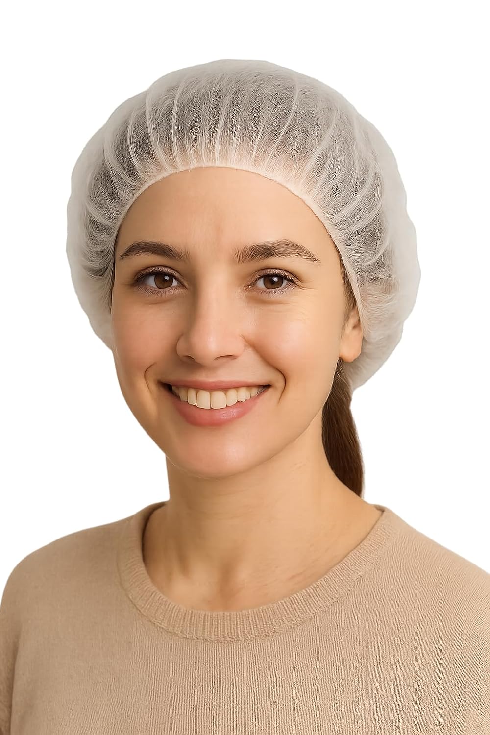Disposable Bouffant Caps, Hair Nets, 100 Pack (Blue)
