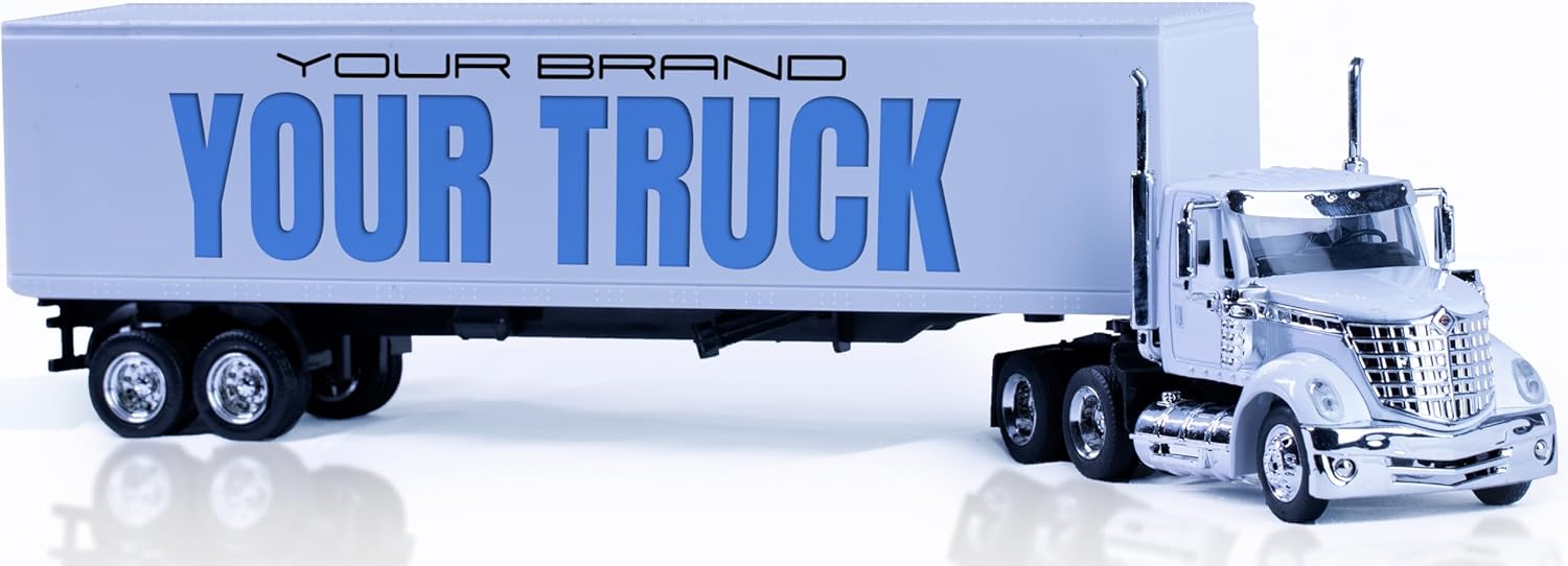 Shop72 Toys, Customize Diecast Trucks as Gifts for Truckers Friends or Employees. Customize Replica of Freightliner M2 BoxTruck, 1:43 Scale