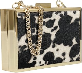 ROBERTO CAVALLI HXLPA7 C15 Black/White Box Clutch for Womens