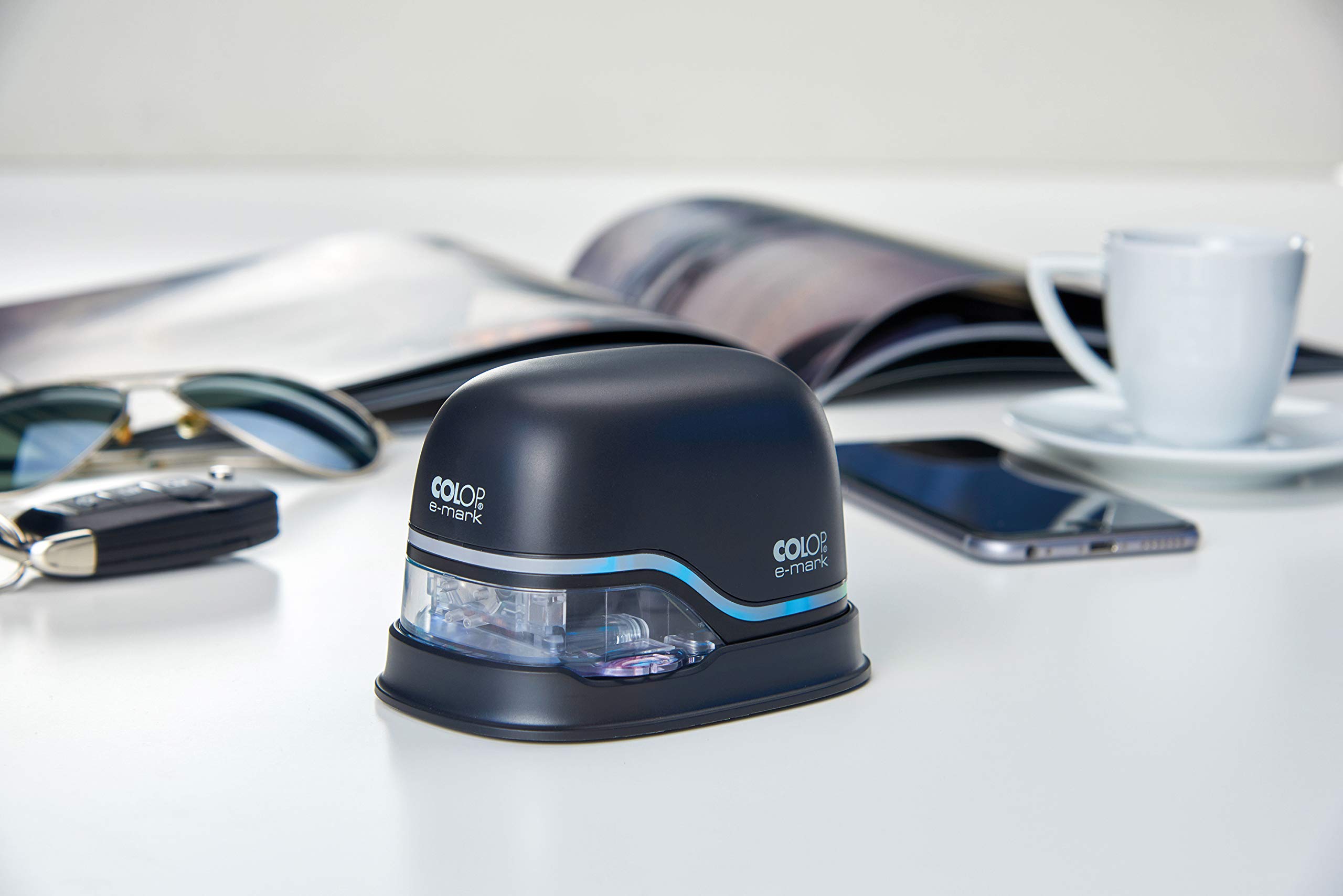 COLOP - COLOP e-mark 600 dpi Nero Portatile Mobile Mano Stampante (600 mAh Li-Ion Batteria, USB/Wi-Fi) per Multicolore Stampa - 1 Pezzo