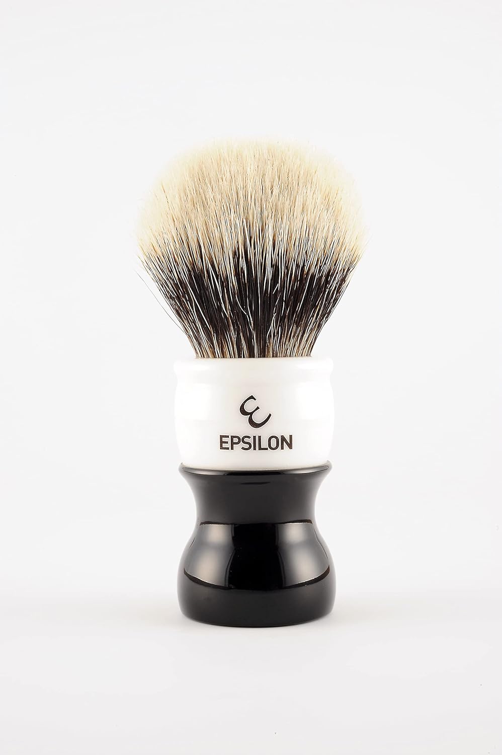 Epsilon Badger Two Band Shaving Brush White & Black 52/26 mm, Único, Standard