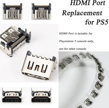 4 Pcs Replacement HD Port for PlayStation 5 Display Socket Interface