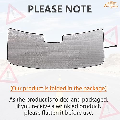 Miniatura 7 de Parasol para parabrisas delantero de automóvil compatible con Toyota TundraSequoia 2022-2024, parasol plegable reflectante para rayos UV y