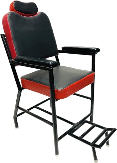 RATISON Beauty Parlor Chair Salon Barber Cutting Beauty Parlor Made of Iron Frame, Without Push Back System and Cushioned ...