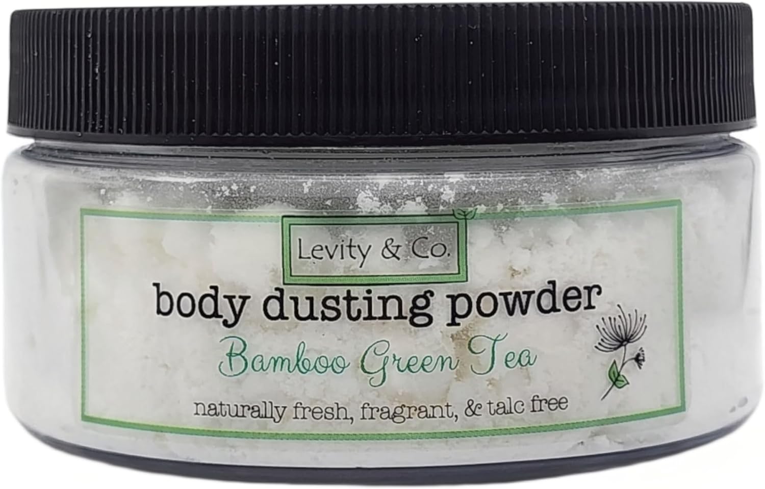 Levity & Co. Body Dusting Powder Puff and Container