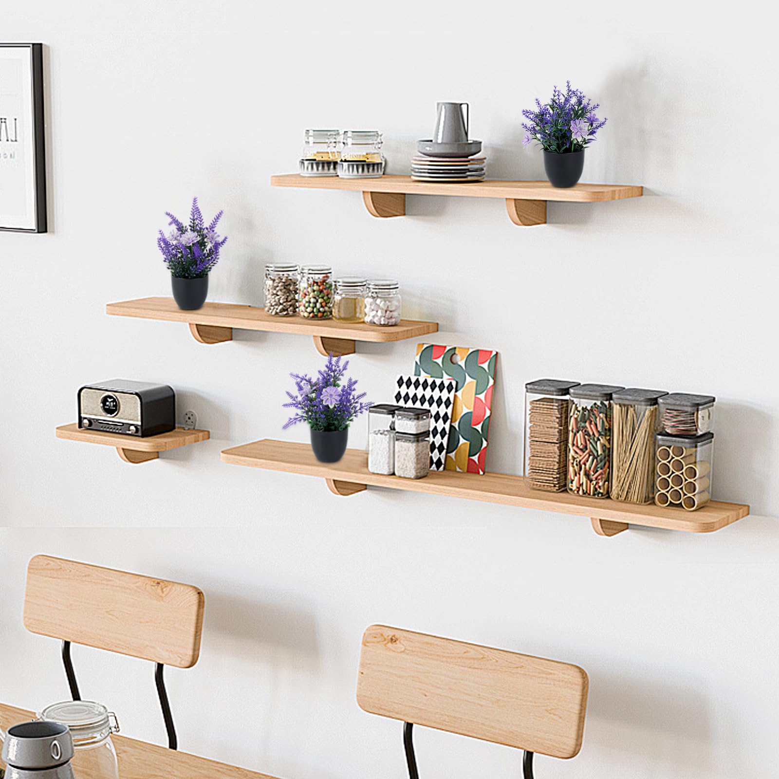 3 Pz Fiori Finti Che Sembrano Veri, Piante di Lavanda Fiori Artificiali, Lavanda Pianta Artificiali in Vaso per camera da letto, soggiorno, bagno, ufficio, davanzale, decorazione d'interni