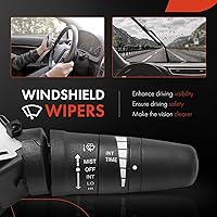 Vista 6 de A-Premium Palanca de montaje del interruptor del limpiaparabrisas compatible con Nissan Versa 2007-2011 (Sedan), Titan 2009-2015