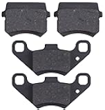 MWMNUN Disc Brake Pads Compatible with 50cc 70CC 90 cc 110 cc 125cc Taotao SunL JCL Coolster Kandi Supermach Tank Kandi Kinroad BV Powersports DongFang ATVs Go karts Quad 4 Wheeler 2 Pair