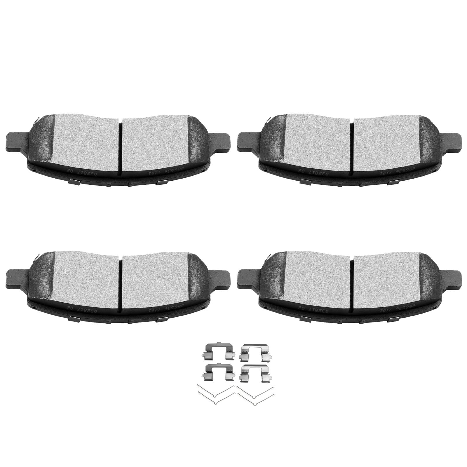 SCITOO D1647 Rear Ceramic Brake Pads Sets Fit For Dodge Dart 2013 2014 2015 2016