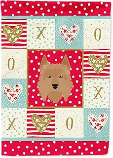 Caroline's Treasures CK5184GF Australian Terrier Love Garden Flag, Red Mailbox Flag Decorative Yard Flag Banner Outside Patio Artwork Yard Flower Beds, Garden Size, Multicolor