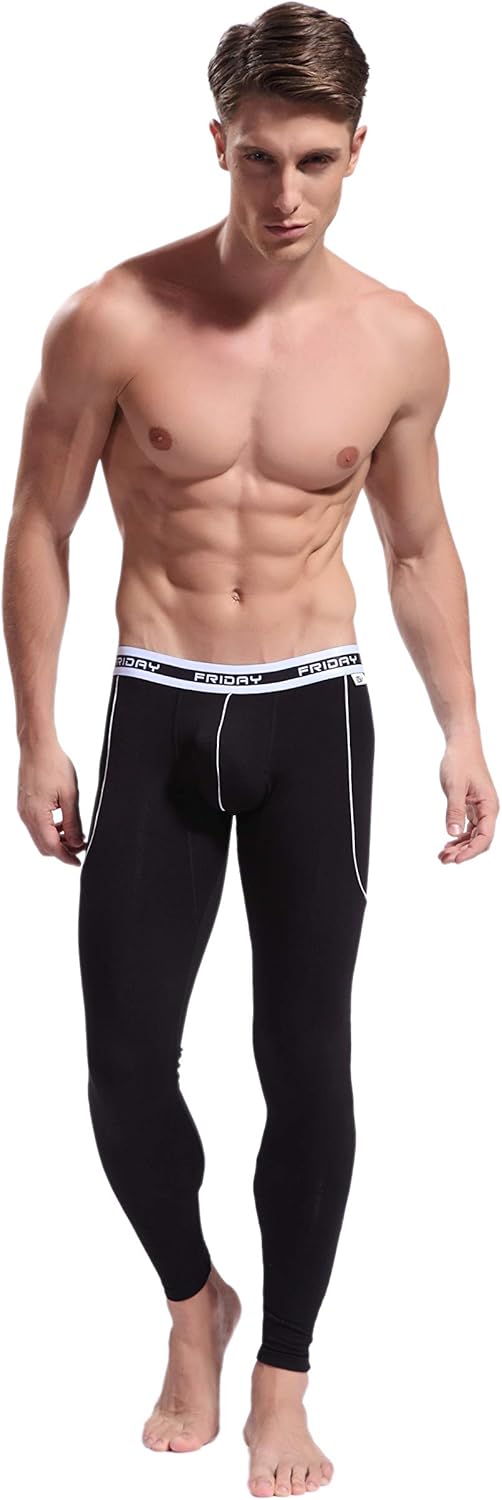 ARCITON Men's Low Rise Leggings Long Johns Thermal Pant - Image 2