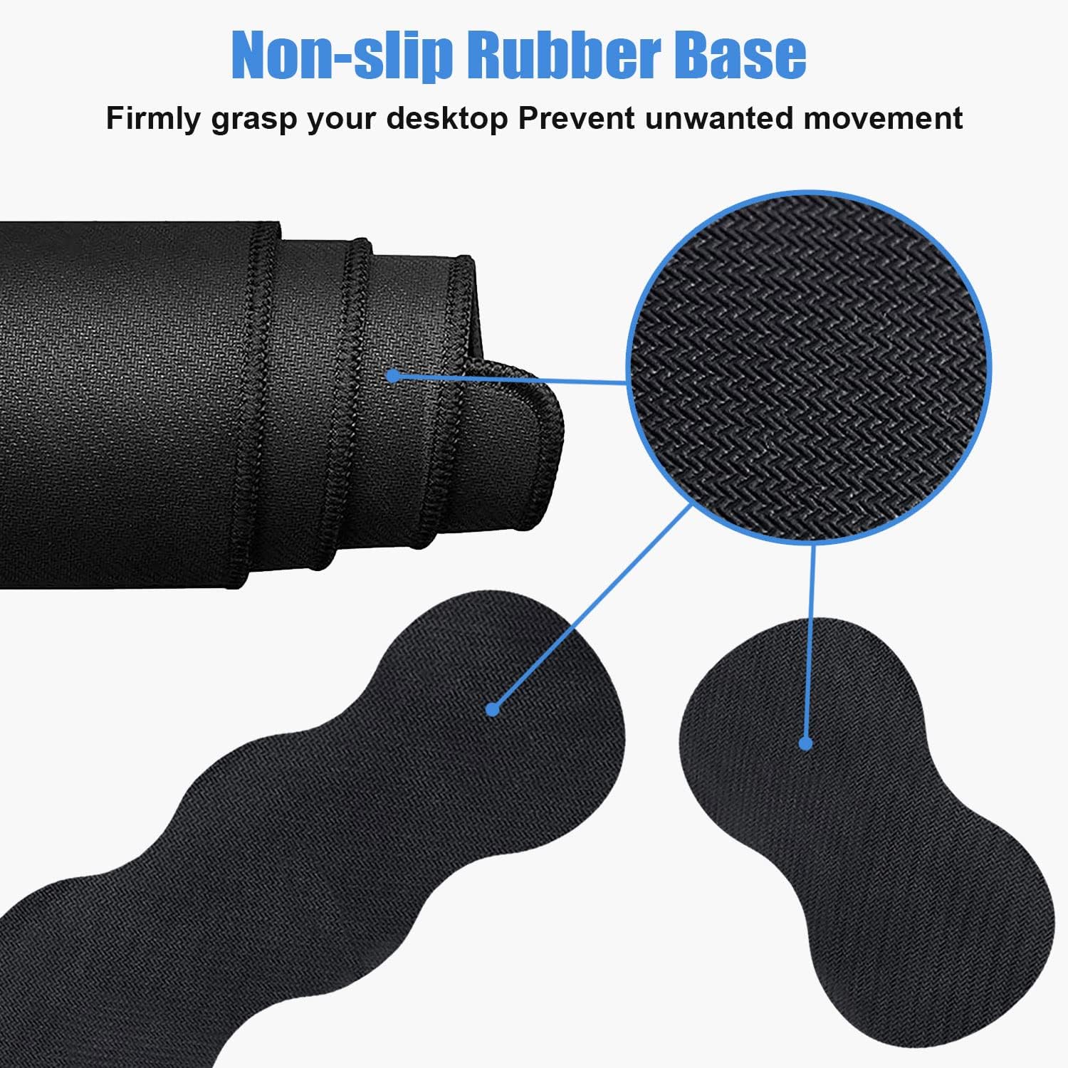 Ergonomic Keyboard Wrist Rest and Mouse Pad Wrist Rest Set, Large XXL Gaming Desk Mat 31.5"x 11.8",Non-Slip Base, Memory Foam,Easy Typing Pain Relief, Floral Quote She Believed She Could So She Did