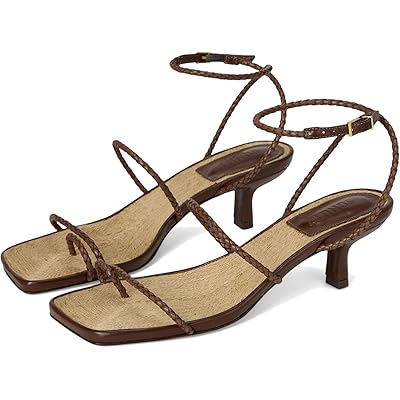 Schutz Kaya Straw Mid desert brown