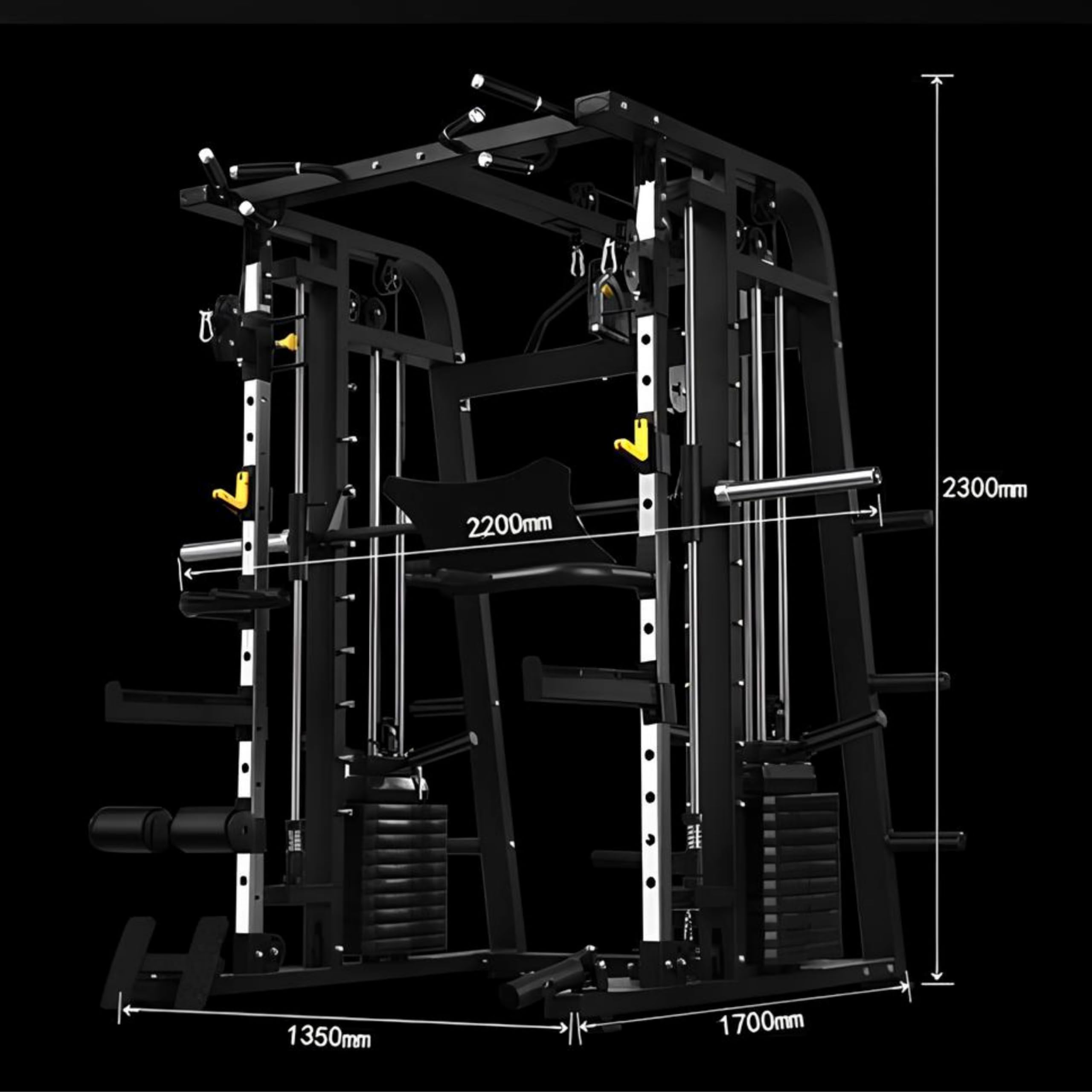 Power Rack - Rack Musculación - Maquina Multifuncion Musculacion - Banco Musculación - Gym en Casa - Barra Dominadas - Pesas - Pesas Ajustables - Barra Pesas - Pesas y Mancuernas