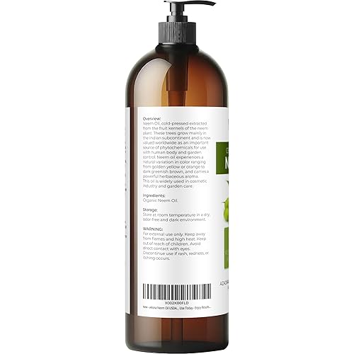 Miniatura 10 de velona Amla Oil USDA Certificado Orgánico - 32 oz  Aceite portador 100% puro y natural  Virgen extra, sin refinar, prensado en frío  Crecimiento del