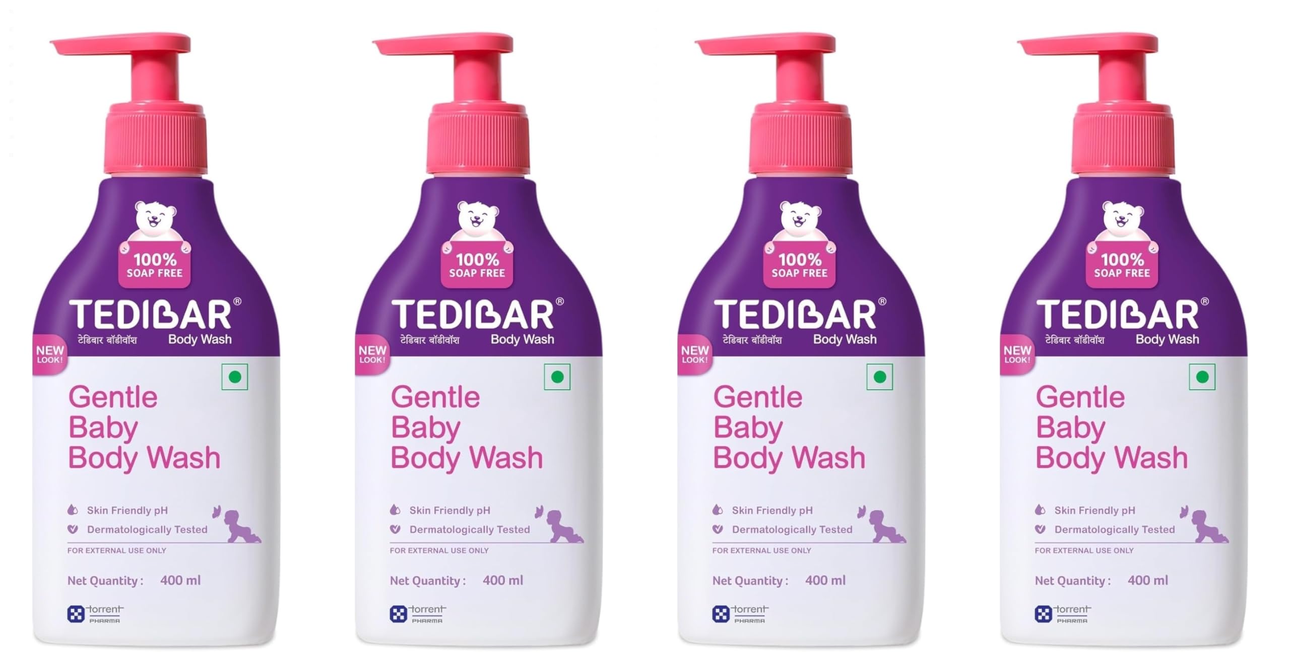 Tedibar Rich Moisturising Baby Body Wash with Skin Friendly PH | 100% Soap & Alkali Free | Prevents Dryness & Rahses,400 ml x Pack of 4 (B0D5HX9S7K) Amazon Price History, Amazon Price Tracker