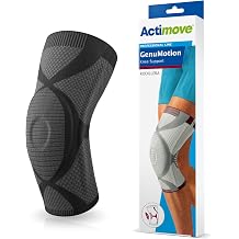 Actimove Professional Line GenuMotion Knee Support Knee Sleeve for Chondromalacia, Arthritis, Knee Instability, Minor Meniscus Tear Left/Right Wear Charcoal, Medium