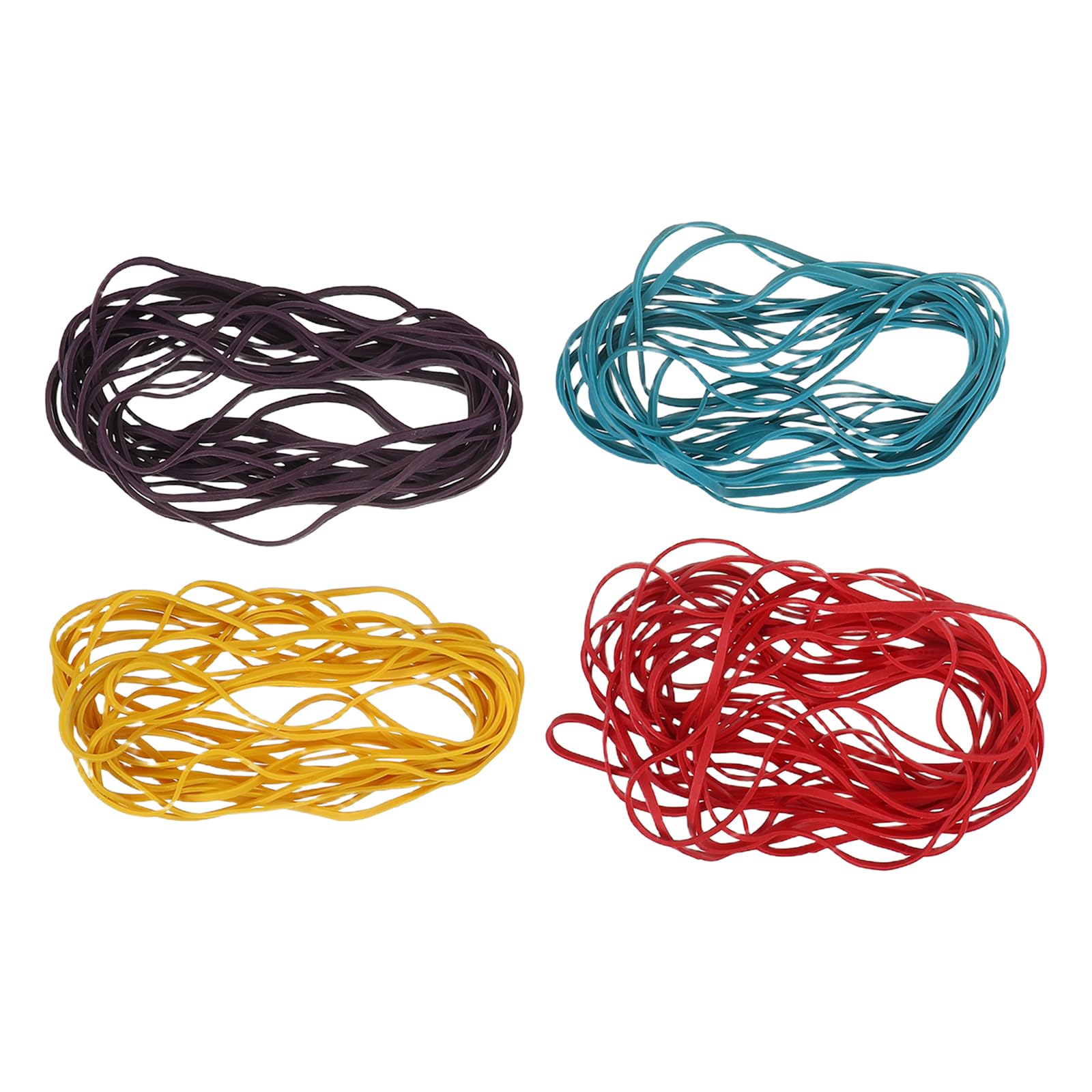 INOOMP Bandas Elásticas de Colores Mixtos 360x3x1.5 Mm, 2560 Unidades Reutilizables para Oficina y Organización de Carpetas, Facturas y Papelería, Bandas Elásticas Resistentes y