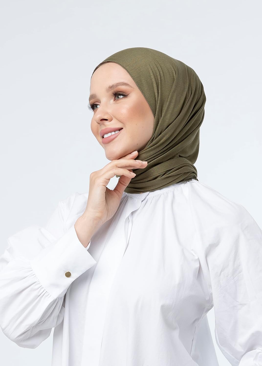 Jersey Hijab Scarf for Women - Quality Head Scarf Wrap for Girls - Fashion Muslim Women Hijab Scarves Headwear - Image 2