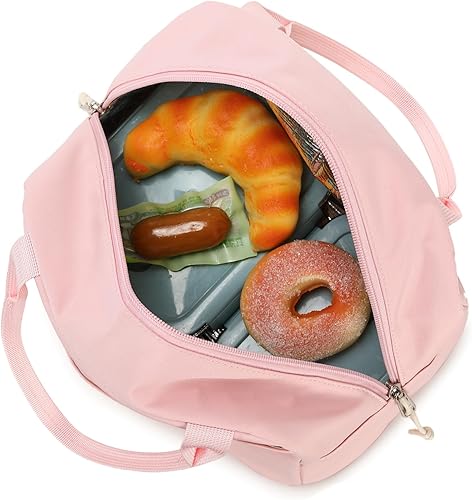 Miniatura 9 de BLUBOON - Mochila escolar de lona para chicas (le cabe una laptop de 15 pulgadas), con lonchera y estuche a juego.