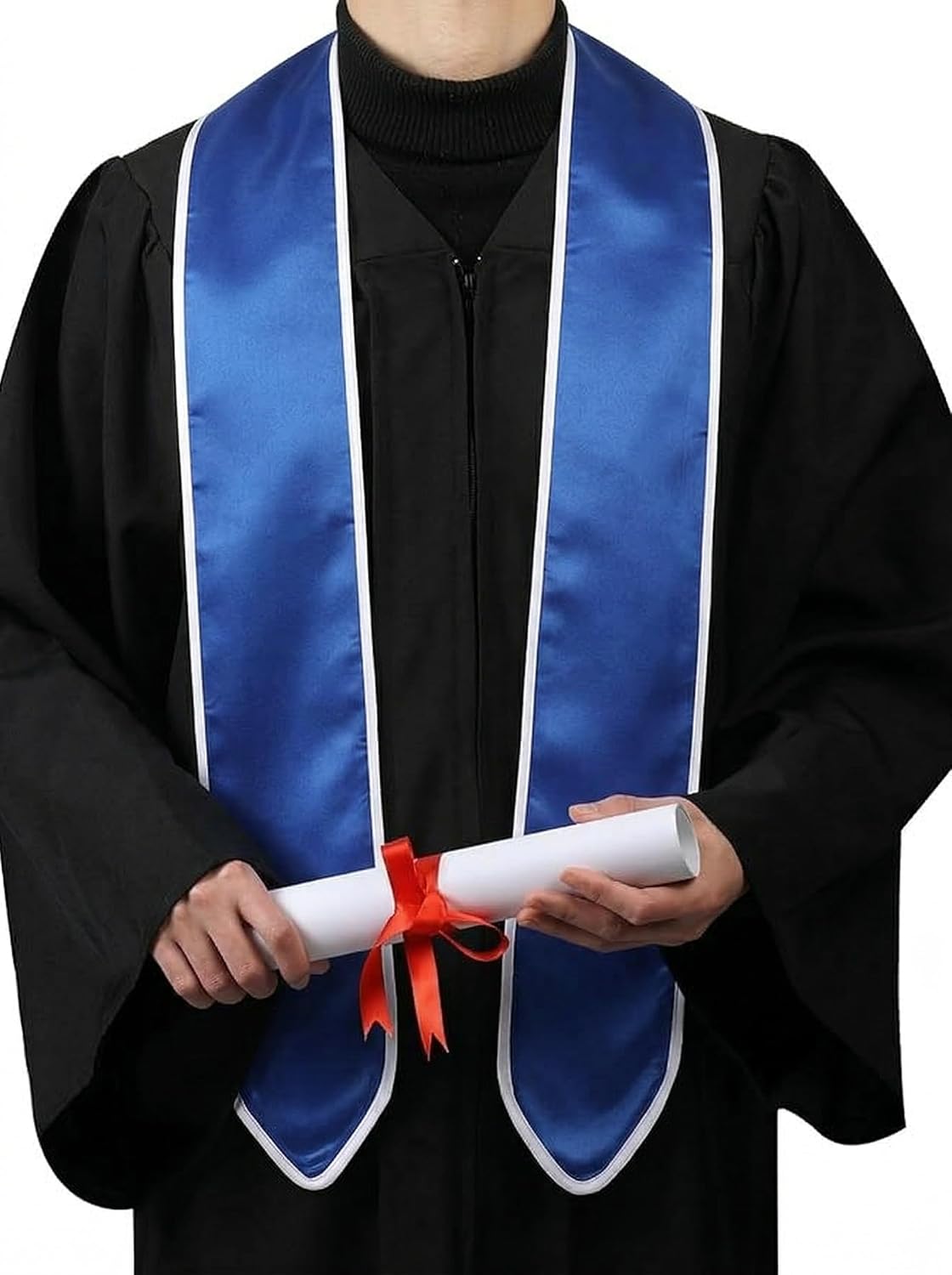 CORVIDA 12 pieces Graduation Stoles Bulk,Plain 70 Inch Blank Sash for DIY,School College University Ceremony,Honor Stole