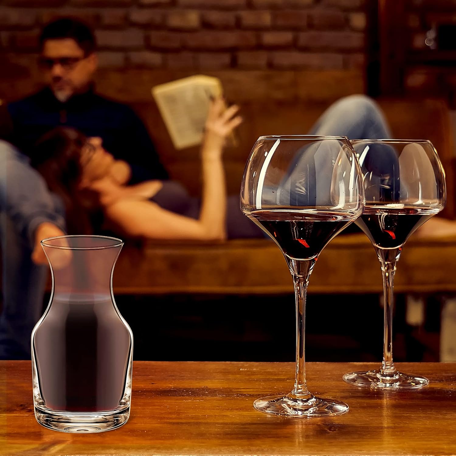 Irenare 12 Pack Mini Wine Carafe Single Serving Glass Wine Individual Small Carafe Decanter for Juice Water Dinner Parties Tastings Bars Restaurants, 6.5 oz, 7.7 oz - Image 7