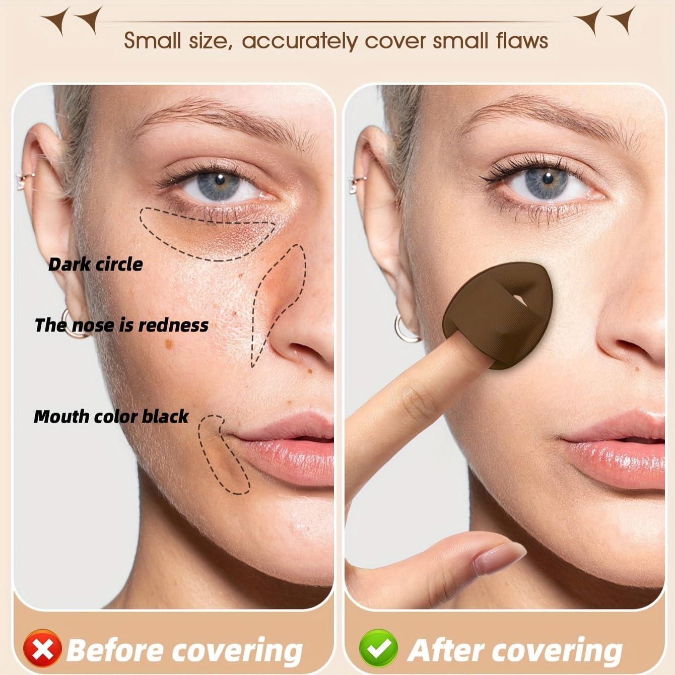 KUORYZAL Brown Makeup Brushes Set Professional 47Pcs Premium Synthetic for Foundation Concealer Blush Eyeshadow Powder Contour Makeup Brush Kit Face Eye Make up Brushes & Tools