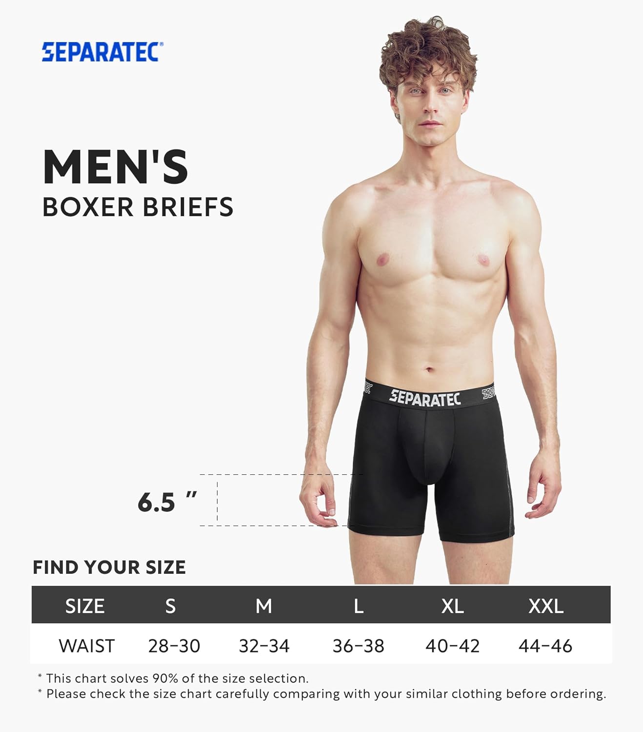 Separatec Mens Underwear Dual Pouch Boxer Briefs Moisture Wicking & Breathable ComfortSoft Underwear with Fly 3 or 6 Pack - Image 6