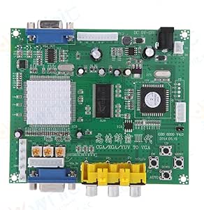 Arcade Game RGB/CGA/EGA/YUV to VGA HD Arcade Game Video Converter Board 1 VGA Output for Arcade Jamma Game Monitor to LCD CRT Monitor PDP Monitor