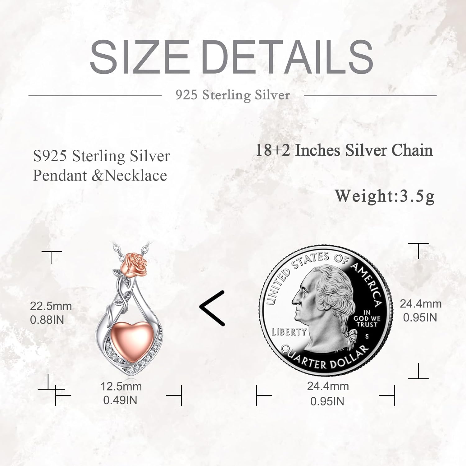 Ball/Heart/Rose Necklace for Human Ashes 925 Sterling Sliver Keepsake Necklaces for Ashes Cremation Jewelry for Women