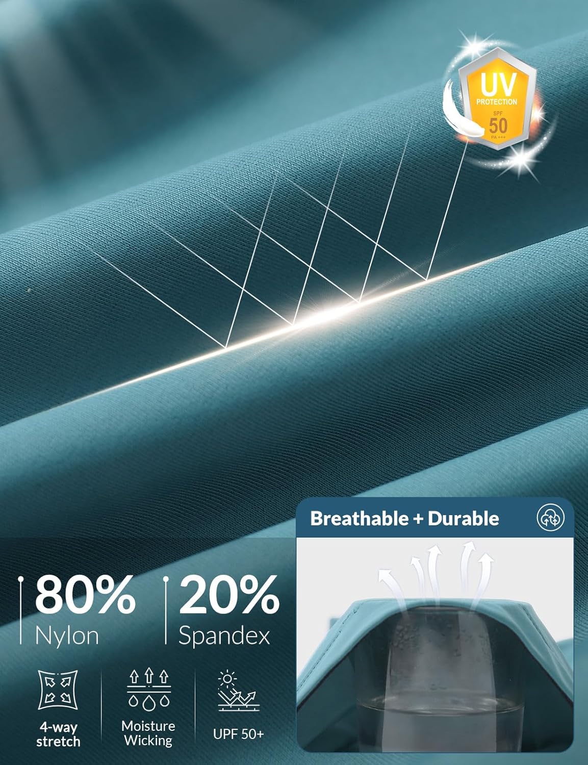 baleaf Men's 4D Padded Bike Shorts Cycling Zipper Pockets Biking Bicycle Mountain Riding Biker Cycle UPF 50+ - Image 6