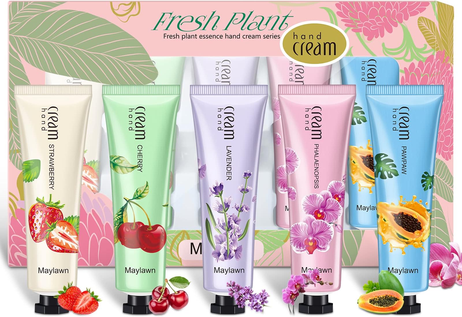 Maylawn Hand Cream, 5 x 30ml, Hand Cream Gift Sets, Pack of 5, Vegan Friendly and Cruelty Free, Perfect for Birthday Mothers day Gifts idea For Her/Him