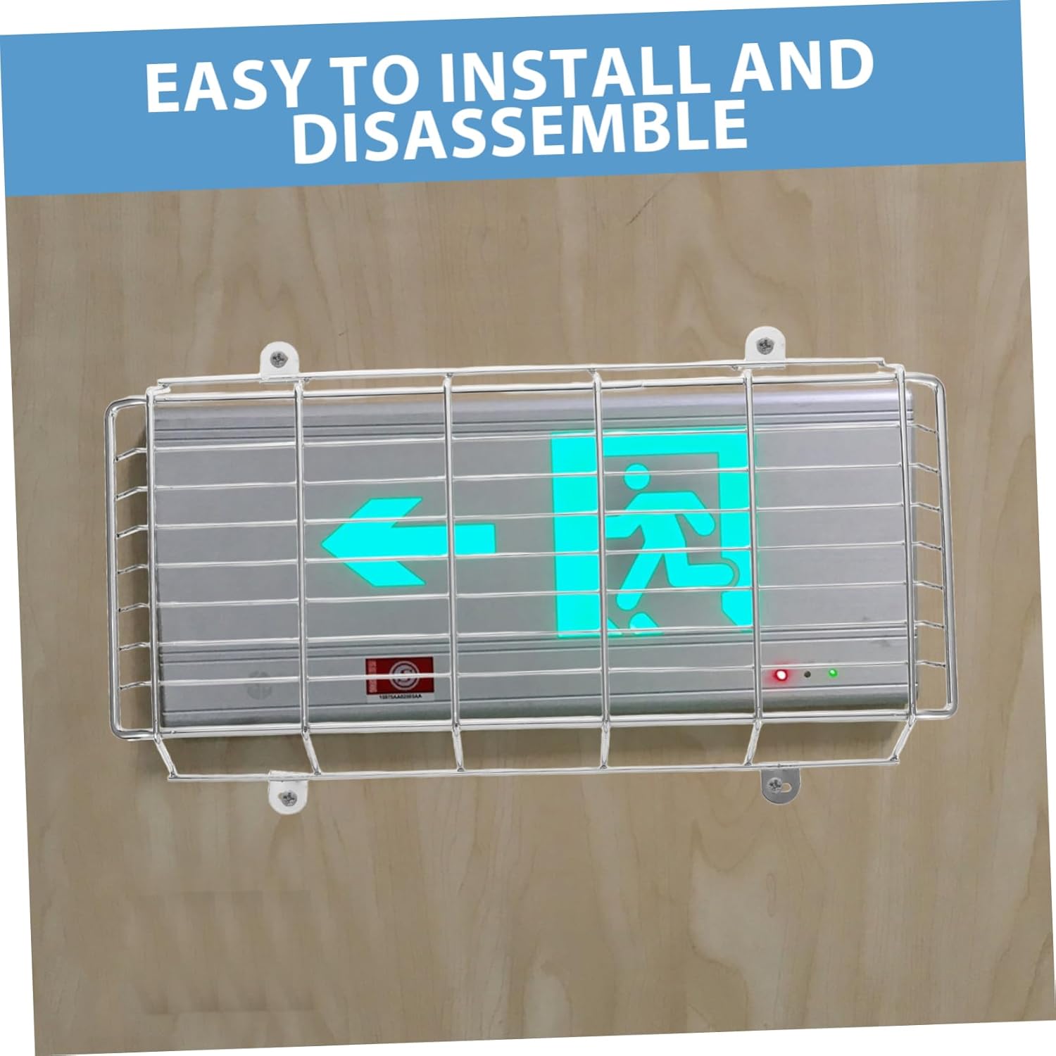 Generic Grille Light Cover for Exit Signs Damage Prevention for School Sign Lights