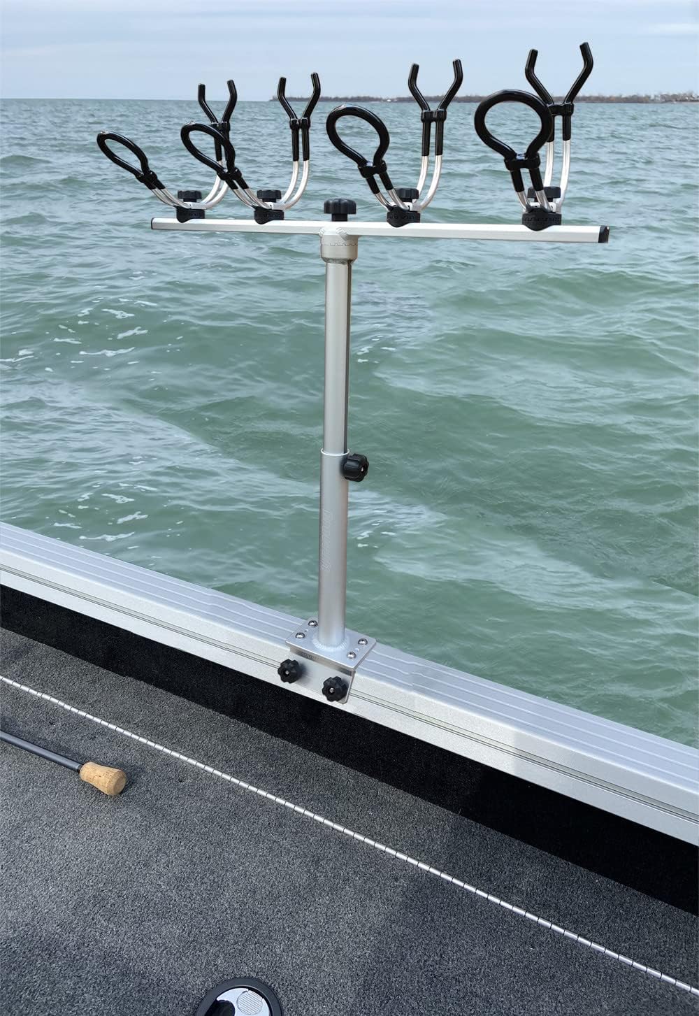 Brocraft Crappie Rod Holder System with 60 Degree Bracket