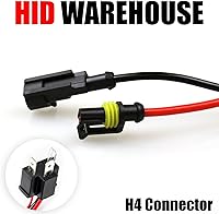 Vista 4 de HID-Warehouse Bombillas de repuesto AC HID de xenón - H4 9003 4300K - Luz diurna brillante (1 par)