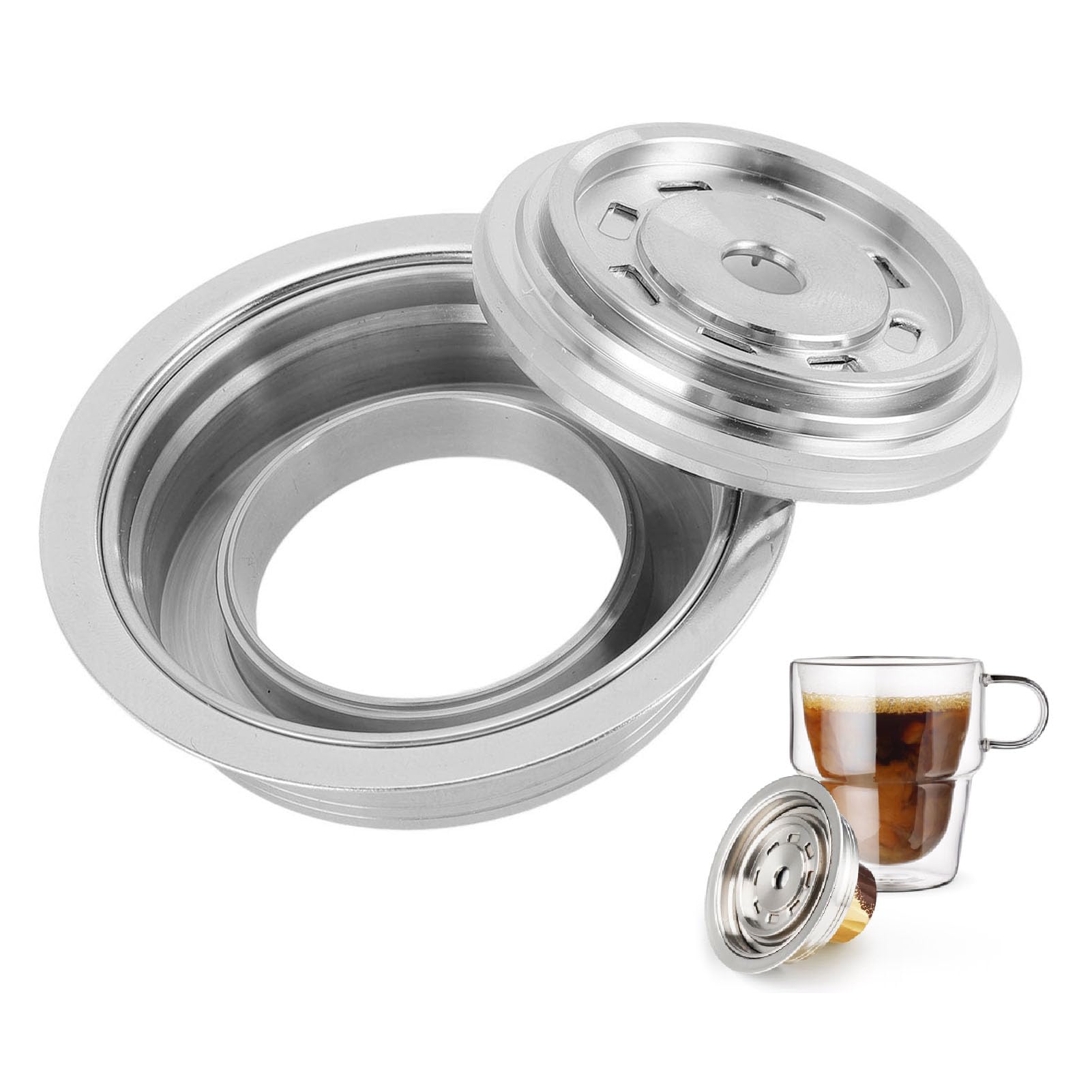 Adaptateur capsules café réutilisable pour Delonghi ENV135 à emporter