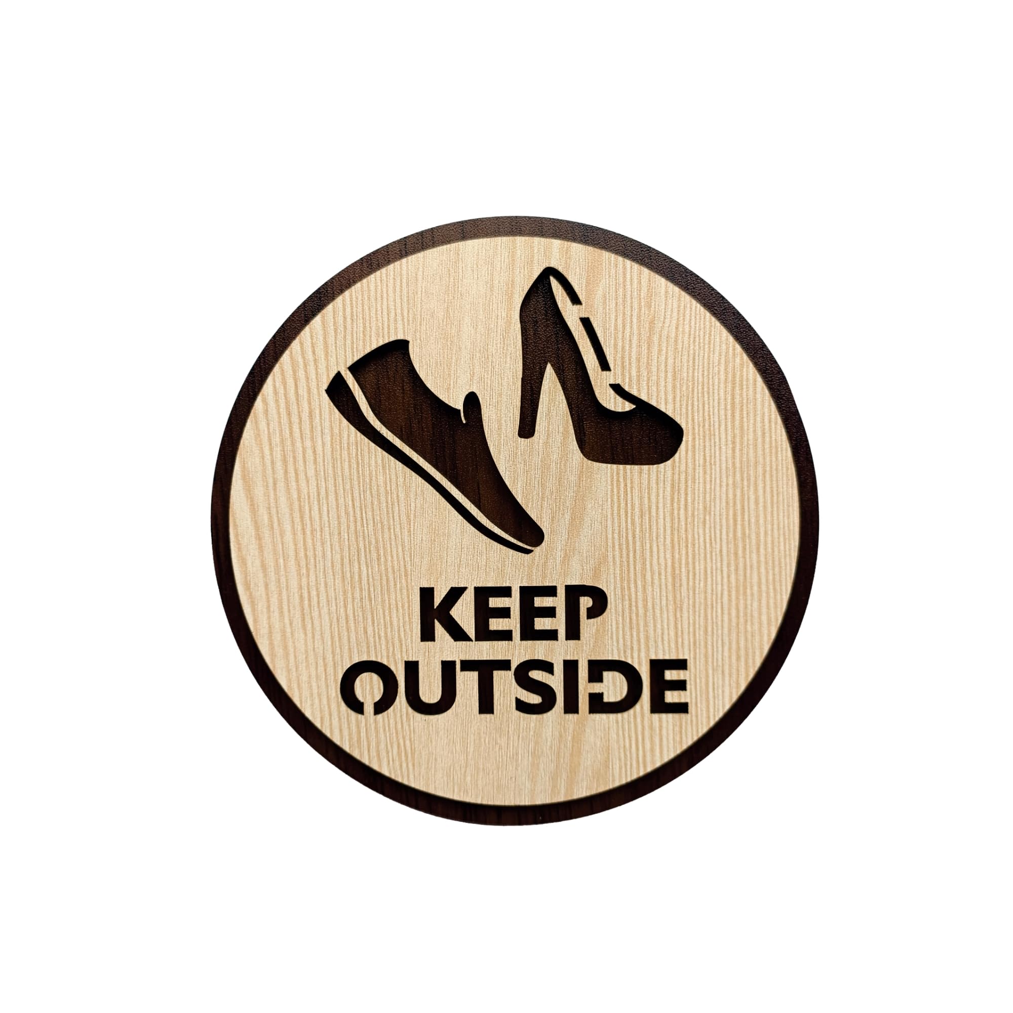 Woxour Enterprise Remove Your Shoes Sign Board | Please Leave Footwear Outside | 7MM MDF