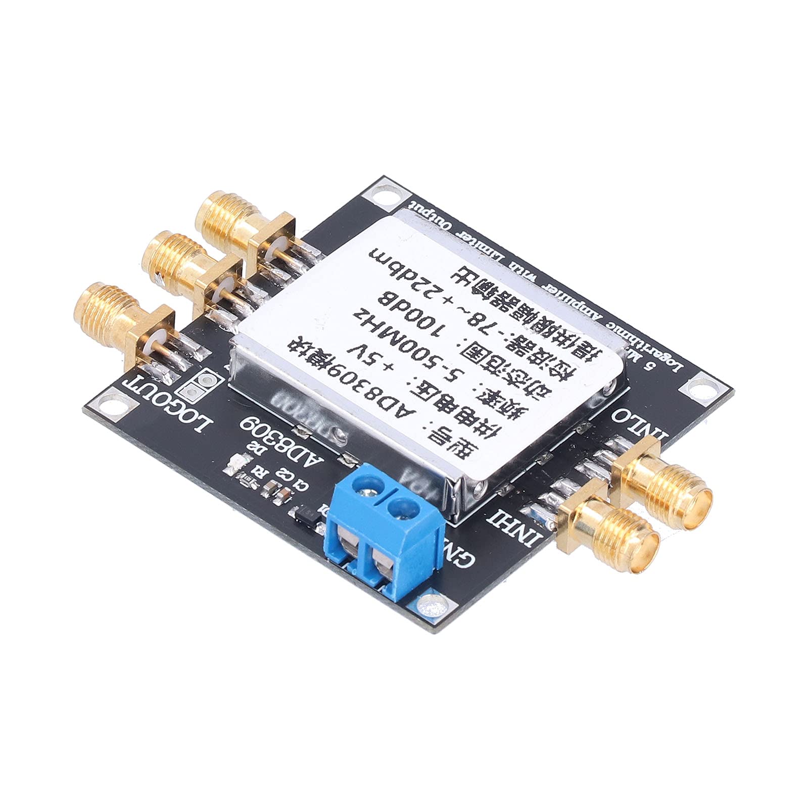Logarithmic Amplifier Module 100 DB Gain 5MHZ?500MHZ SMA Amplifier Board for FSK PSK Demodulation and of ?95 Dbm This Logarithmic Amplifier Provides Logarithmic
