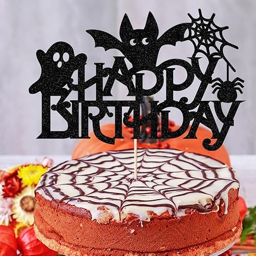 Miniatura 7 de Decoración de pastel de Halloween, decoración de pastel con temática de murciélago, decoración de pastel de Halloween, decoración de pastel de feliz